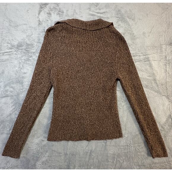 Cozy Brown Sweater Cardigan - Picture 2 of 7